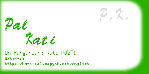 pal kati business card